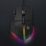 Porodo Gaming Mouse, 8D Wired with RGB Lighting Effects