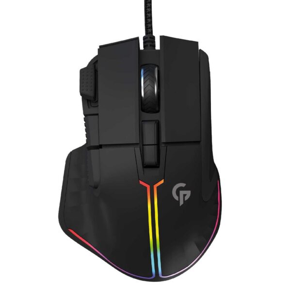 Porodo Gaming Mouse, 8D Wired with RGB Lighting Effects