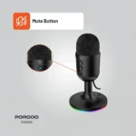 Porodo Gaming Omni-Directional USB Microphone