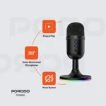 Porodo Gaming Omni-Directional USB Microphone