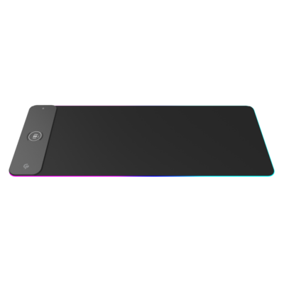Porodo Gaming RGB Gaming Mouse Pad With 15W Fast Wireless Charger