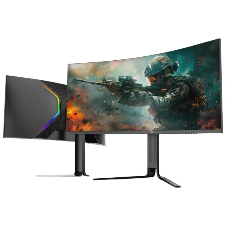 Porodo Gaming Ultra-Wide QHD 200Hz Gaming Monitor with Ergonomic 3-Axis Stand