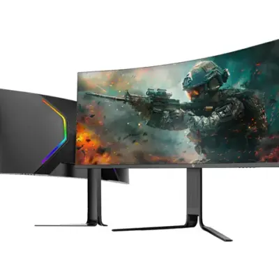 Porodo Gaming Ultra-Wide QHD 200Hz Gaming Monitor with Ergonomic 3-Axis Stand