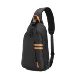Porodo Gaming Water-Resistant PU Sling Bag With USB-C Port