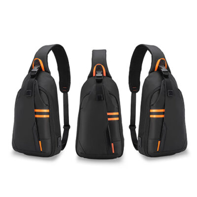 Porodo Gaming Water-Resistant PU Sling Bag With USB-C Port
