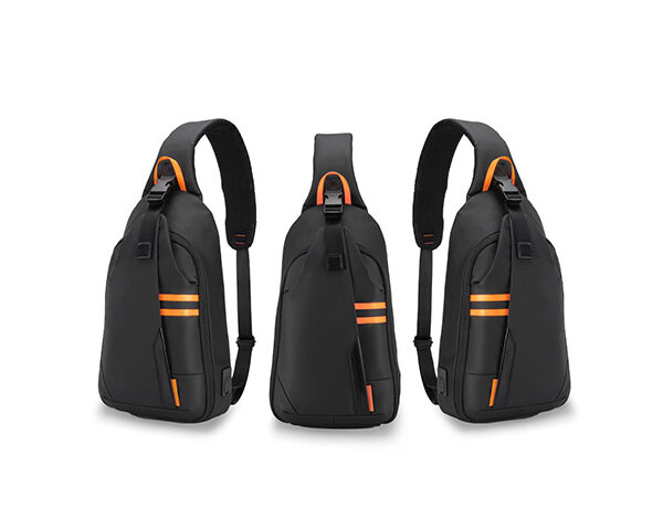 Porodo Gaming Water-Resistant PU Sling Bag With USB-C Port