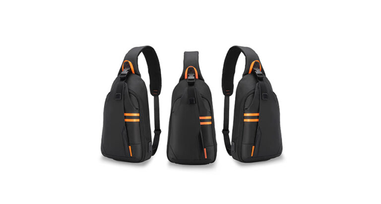 Porodo Gaming Water-Resistant PU Sling Bag With USB-C Port