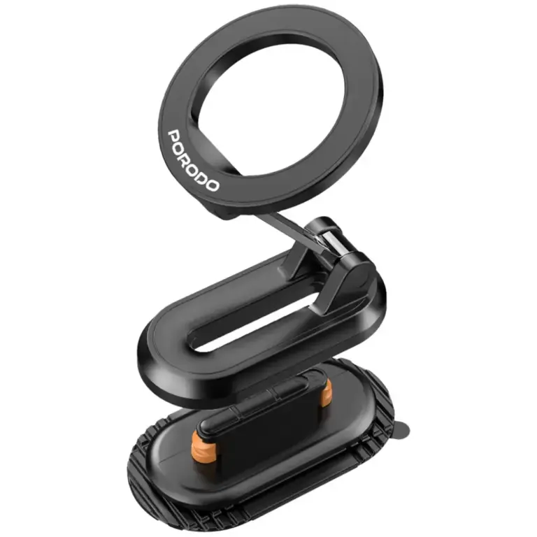 Porodo GripFold MagSafe Rotatable Car Mount 360° Full Rotation