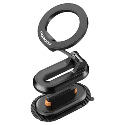 Porodo GripFold MagSafe Rotatable Car Mount 360° Full Rotation