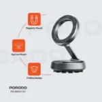 Porodo HS01 DUO Mount MagSafe & Suction