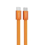 Porodo High-Speed USB-C Braided Cable Charging & Data Transfer - Orange