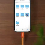 Porodo High-Speed USB-C Braided Cable Charging & Data Transfer - Orange