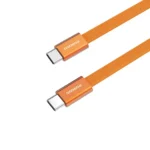 Porodo High-Speed USB-C Braided Cable Charging & Data Transfer - Orange