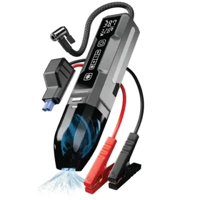 Porodo Ignatov Jump Starter & Air Pump with Handheld Vacuum & USB-C Recharge