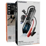 Porodo Ignatov Jump Starter & Air Pump with Handheld Vacuum & USB-C Recharge