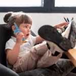 Porodo Kids Dual LCD Walkie Talkies with Flashlight & Keypad Child Lock