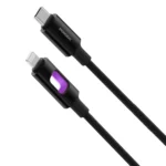 Porodo LED Braided USB-C to Lightning Charging & Data Cable