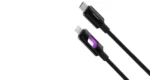Porodo LED Braided USB-C to Lightning Charging & Data Cable