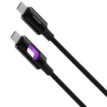 Porodo LED Braided USB-C to USB-C Charging & Data Cable