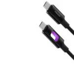 Porodo LED Braided USB-C to USB-C Charging & Data Cable