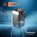 Porodo Lara 50000mAh Power Bank with Integrated Cables & Flashlight