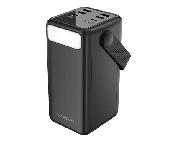 Porodo Lara 50000mAh Power Bank with Integrated Cables & Flashlight