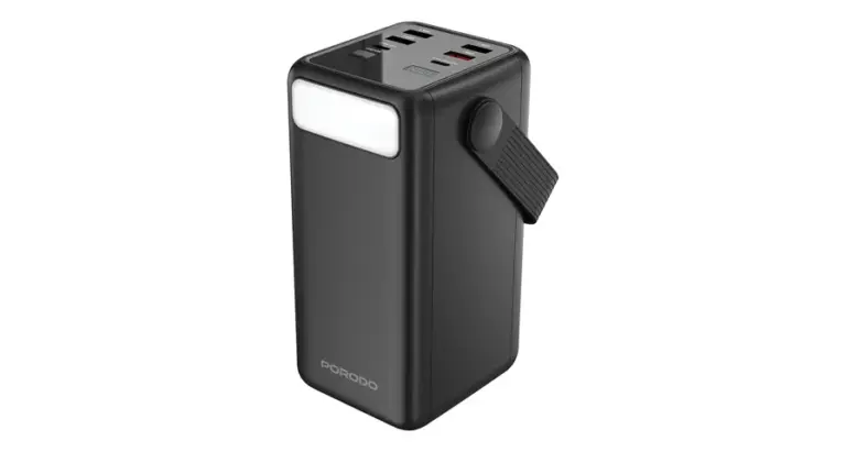 Porodo Lara 50000mAh Power Bank with Integrated Cables & Flashlight
