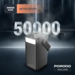 Porodo Lara 50000mAh Power Bank with Integrated Cables & Flashlight