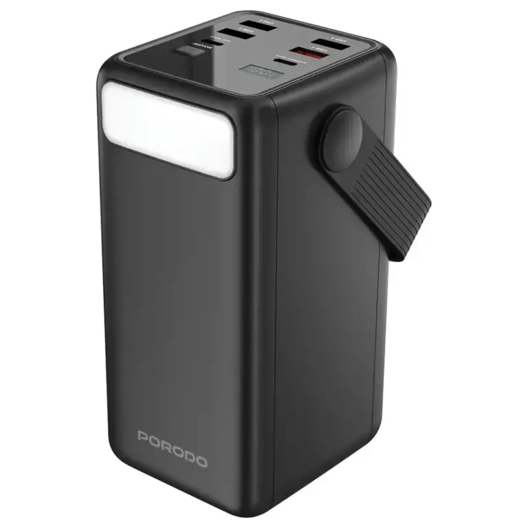 Porodo Lara 50000mAh Power Bank with Integrated Cables & Flashlight
