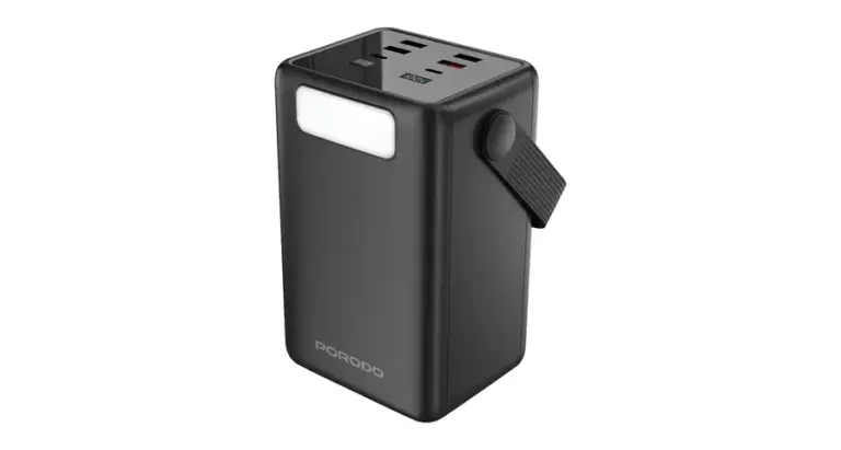 Porodo Lara 80000mAh Power Bank with Integrated Cables & Flashlight