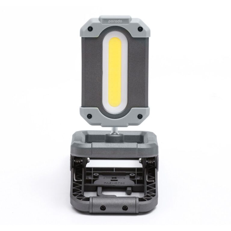 Porodo LifeStyle Outdoor 4000mAh 10W Magnetic Lamp with Power Bank- Black/Grey