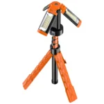 Porodo Lifestyle 9000mAh Work Lantern Foldable Multi-Mode LED Light with Tripod Base & Hook - Orange