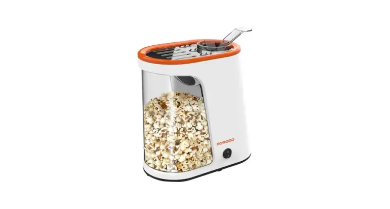 Porodo Lifestyle Air-Popped Popcorn Maker - White/Orange