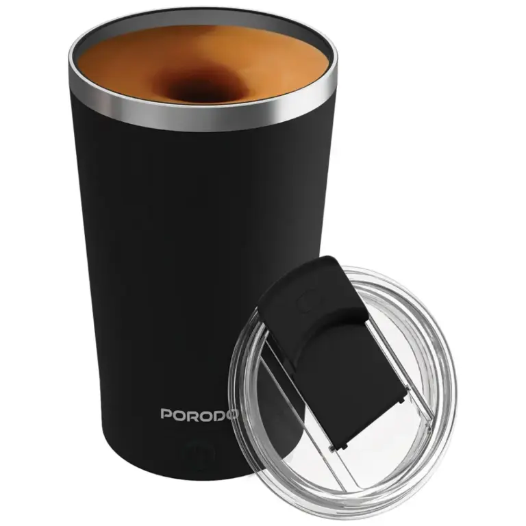 Porodo Lifestyle Automatic Magnetic Stirring Mug with High-Speed Mixing