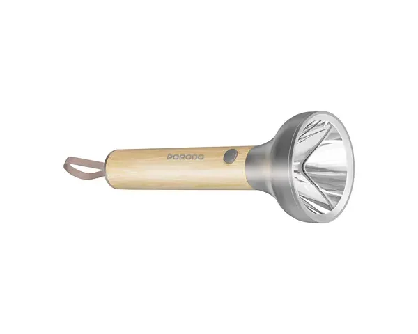 Porodo Lifestyle Birch 190 Wooden LED Flashlight - Wooden