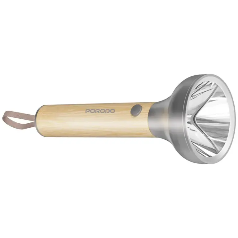 Porodo Lifestyle Birch 300 Wooden LED Flashlight - Wooden