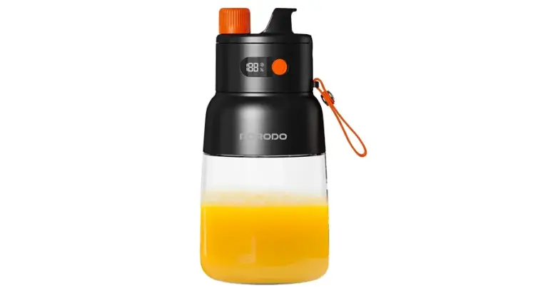 Porodo Lifestyle Blend & Sip Portable Blender - Black/Orange