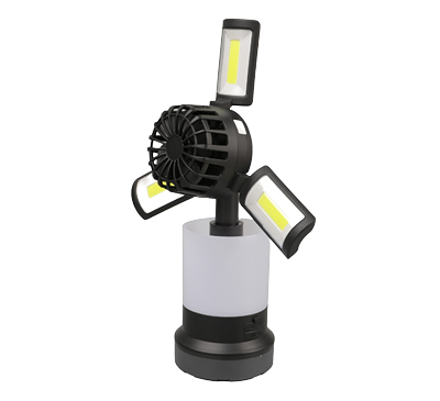 Porodo Lifestyle By Porodo 3 in 1 Ambient Light/Lamp/ Cooling Fan With 4 Light Modes