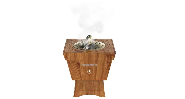 Porodo Lifestyle Classic Wood-Finish Portable Incense Burner