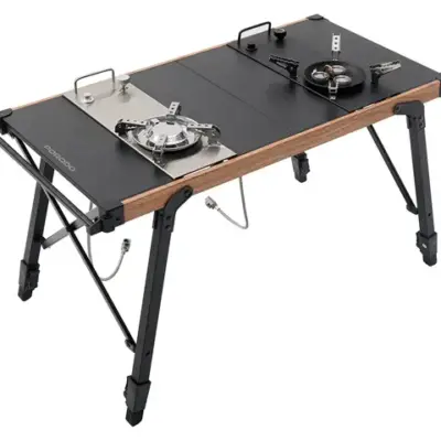 Porodo Lifestyle Cooking Set Dual Stove Camping Table