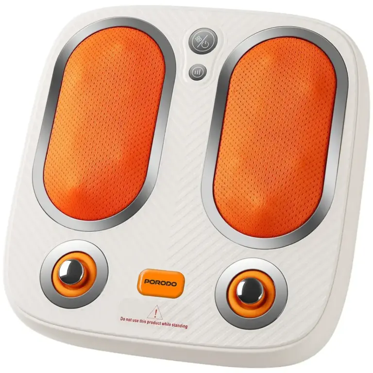 Porodo Lifestyle Cordless Heated Foot Massager with Tapping & Kneading Therapy