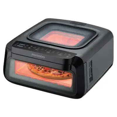 Porodo Lifestyle Crisp Cook 3-In-1 Air Fryer, Pizza, Oven