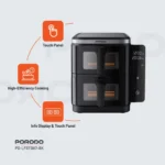 Porodo Lifestyle Double Stack Air Fryer with 12 Presets