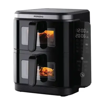 Porodo Lifestyle Double Stack Air Fryer with 12 Presets