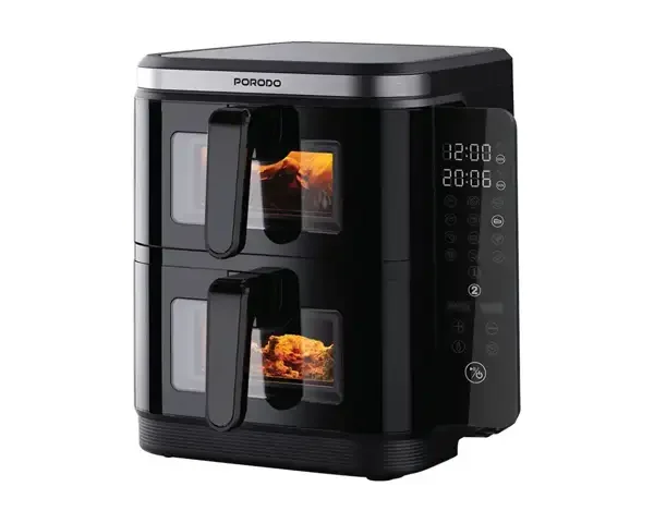 Porodo Lifestyle Double Stack Air Fryer with 12 Presets