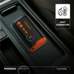 Porodo Lifestyle Electric Air Inflator With High-Pressure Power & Built-In Flashlight