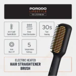 Porodo Lifestyle Electric Heated Hair Straightener Brush