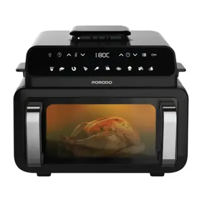 Porodo Lifestyle Flexi Cook Pro Indoor Grill, Pizza Oven, Air Fryer
