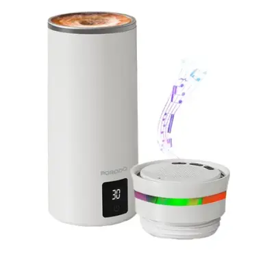Porodo Lifestyle Fluxmix 350mL Stirring Cup with Speaker