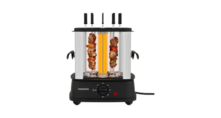 Porodo Lifestyle Grilljet Electric Rotisserie Kebab Grill with Auto-Rotating Skewers
